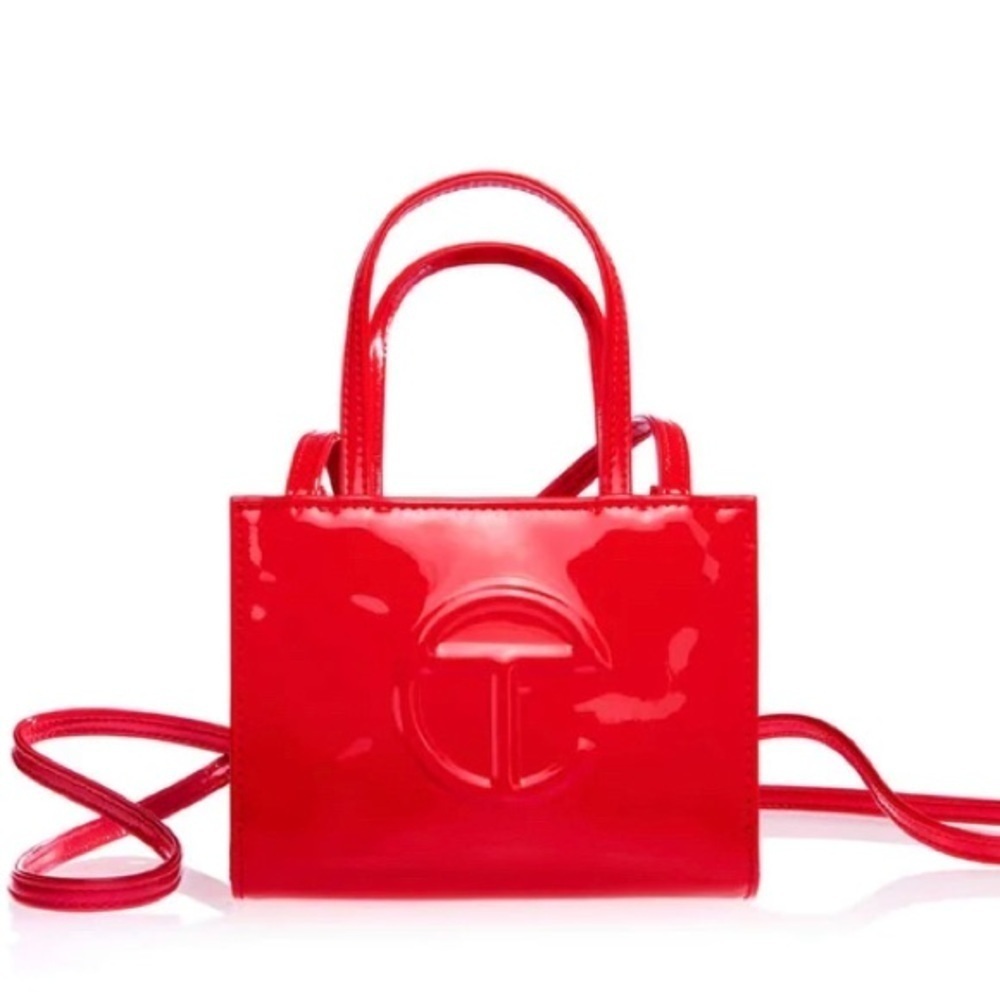 Small red patent leather Telfar